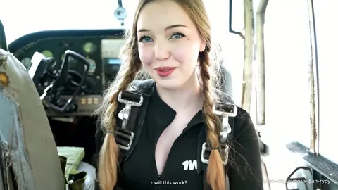 Cheating while skydiving — instructor’s cum in her mouth 😱 — frame
