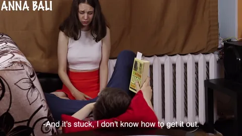Neighbor helps when toy gets stuck in ass — frame