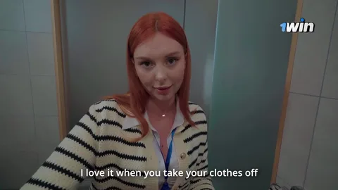 Seducing coworker in toilet for promotion — husband won’t know 😈 — frame