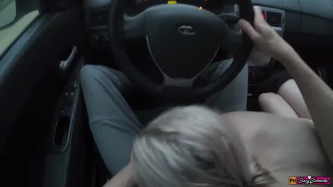 Hitchhiker lets him cum inside for free ride — frame