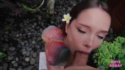 Her see-through top begs for cock in mouth — frame
