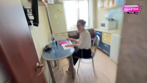 Tutor shocked you show cock then fuck her hard 😳 — frame