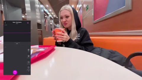 Took her to McDonald’s — she came from joy (and vibrator) 🍟 — frame