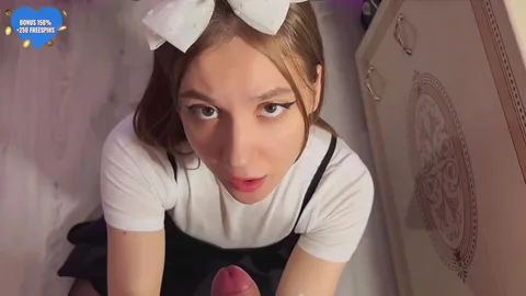 Who wouldn’t love this surprise? Gloved handjob 😈 — frame