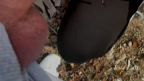 Beach slut cheats and swallows first guy's load — frame