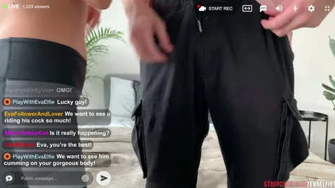 Eva Elfie fucks delivery guy while Morgenstern waits π β frame
