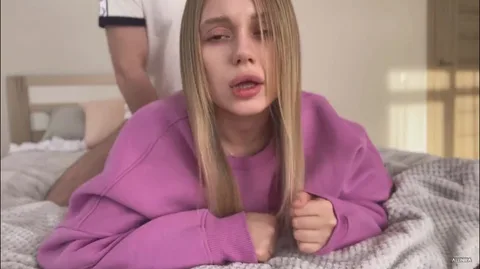 Panties shoved in mouth, takes it quiet and takes cum to face π€« β frame