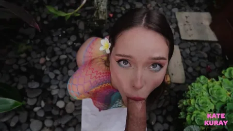 Her see-through top begs for cock in mouth — frame