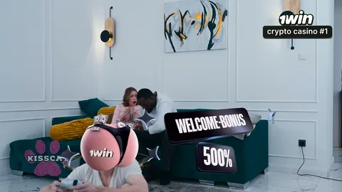 Dark-skinned man fucks her hard at night — frame