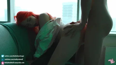 Waited all day, bent over for his cock right away — frame