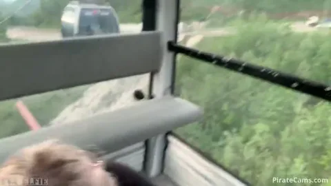 Riding Sochi gondola with cum in mouth? Not boring π β frame