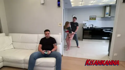 Caught wife cheating, now she pleases another man — frame