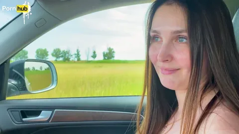 Felt her juicy pussy while helping drive, then fucked her — frame