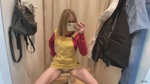 I offered my ass for cum, you stained your skirt instead — frame