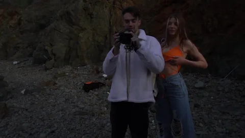 Friends caught me sucking on the beach — might as well fuck too 😏 — frame