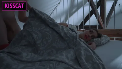Brother fulfills wish of sleeping sister, sneaking in to fuck her. — frame
