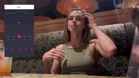 Came in restaurant β I control her pussy with phone π± β frame