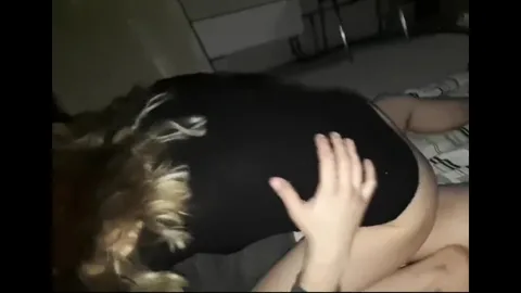Drunk Russian blonde cums bouncing on friend's cock — frame