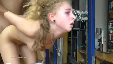 Shaking from orgasm, licking cum off floor after sex — frame