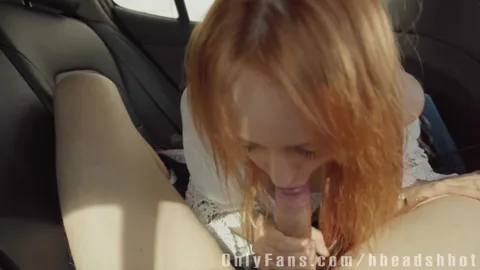 Taxi driver stunned as ginger student blows dude during ride — frame