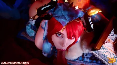 Watch me creampie the Genshin girl — I came inside her — frame