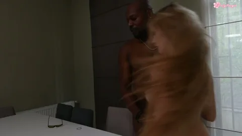 Ordered the black guy to fuck her — he blew her mind — frame