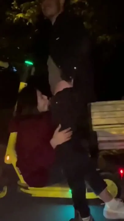 Blowjob on a scooter ain’t for the faint-hearted — frame