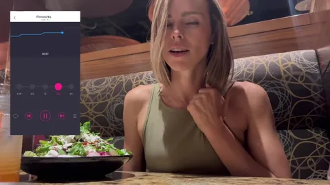 Came in restaurant β I control her pussy with phone π± β frame