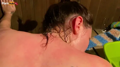 Stop peeping, want to fuck mom? Enter the sauna — frame