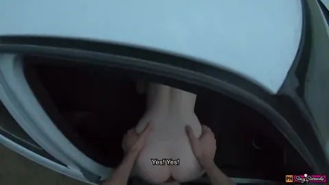 Hitchhiker lets him cum inside for free ride — frame