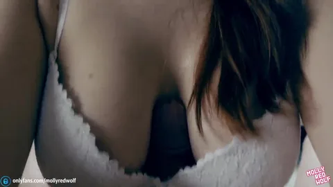 Redhead licks cock then fucks with her tits — frame